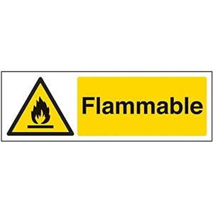 VSafety V Safety Flammable-300x100mm-Magnetic Safety Sign VSafety V Safety Flammable-300x100mm-Magnetic Safety Sign