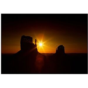 Wee Blue Coo Photo Monument Valley Utah USA Sunset Silhouette Stack Wall Art Print Wee Blue Coo Photo Monument Valley Utah USA Sunset Silhouette Stack Wall Art Print