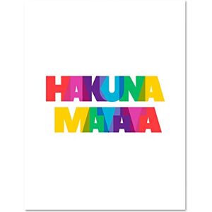 Wee Blue Coo Hakuna Matata Colourful Typography Large Framed Art Print Poster Wall Decor 18x24 inch Wee Blue Coo Hakuna Matata Colourful Typography Large Framed Art Print Poster Wall Decor 18x24 inch