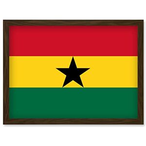 Artery8 - Ghana Flag Poster - A4 - Brown - poster Artery8 - Ghana Flag Poster - A4 - Brown - poster