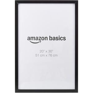Amazon Basics Rectangular Wooden Poster/Picture Frame, 51 cm x 76 cm, Black Amazon Basics Rectangular Wooden Poster/Picture Frame, 51 cm x 76 cm, Black