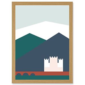 Wee Blue Coo Geometric Shapes Scotland Eilean Donan Castle Kyle Lochalsh Artwork Framed Wall Art Print A4 Wee Blue Coo Geometric Shapes Scotland Eilean Donan Castle Kyle Lochalsh Artwork Framed Wall Art Print A4