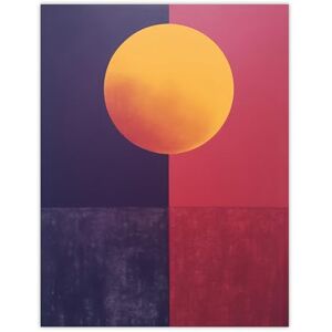 Wee Blue Coo Sunset On Plum Abstract Geometric Sky Changing Colours Purple Orange Oil Painting Large Wall Art Poster Print Thick Paper 18X24 Inch Wee Blue Coo Sunset On Plum Abstract Geometric Sky Changing Colours Purple Orange Oil Painting Large Wall Art Poster Print Thick Paper 18X24 Inch