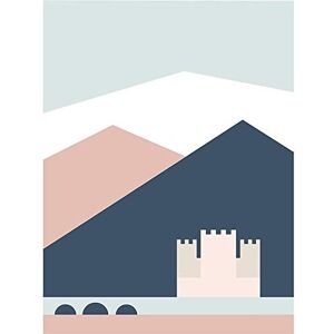 Wee Blue Coo Pastel Geometric Shapes Eilean Donan Castle Lochalsh Scotland Art Print Poster Wall Decor 12X16 Inch Wee Blue Coo Pastel Geometric Shapes Eilean Donan Castle Lochalsh Scotland Art Print Poster Wall Decor 12X16 Inch
