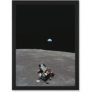 Artery8 Space NASA Earth Moon Lunar Landing Module Earth USA Photo Artwork Framed Wall Art Print A4 Artery8 Space NASA Earth Moon Lunar Landing Module Earth USA Photo Artwork Framed Wall Art Print A4