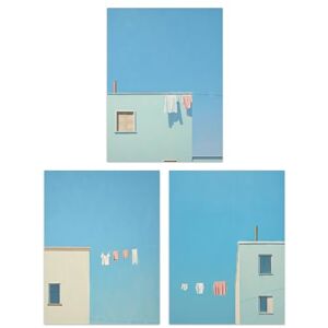Artery8 Set of 3 Prints Laundry Day Washing Line Utility Room Minimalist Blue Sky 3 Pack 12X16" Poster Laundry Room Wall Art Prints Artery8 Set of 3 Prints Laundry Day Washing Line Utility Room Minimalist Blue Sky 3 Pack 12X16" Poster Laundry Room Wall Art Prints