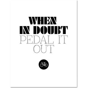 Fine Art Prints Bicycle When In Doubt Pedal Out Large Framed Art Print Poster Wall Decor 18x24 inch Fine Art Prints Bicycle When In Doubt Pedal Out Large Framed Art Print Poster Wall Decor 18x24 inch