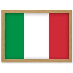 Artery8 - Italy National Flag Vexillology Poster - A4 - Framed Wall Art Artery8 - Italy National Flag Vexillology Poster - A4 - Framed Wall Art
