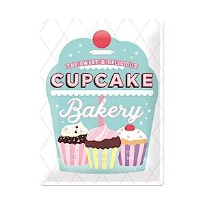 Nostalgic-Art Retro Tin Sign – Home & Country – Cupcake Bakery – Kitchen gift idea, Metal Plaque, Vintage design for wall decoration, 30 x 40 cm Nostalgic-Art Retro Tin Sign – Home & Country – Cupcake Bakery – Kitchen gift idea, Metal Plaque, Vintage design for wall decoration, 30 x 40 cm