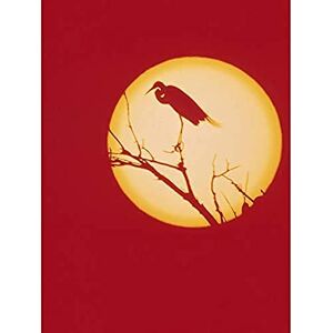 Fine Art Prints Crane Silhouette Against Moon Art Print Canvas Premium Wall Decor Poster Fine Art Prints Crane Silhouette Against Moon Art Print Canvas Premium Wall Decor Poster