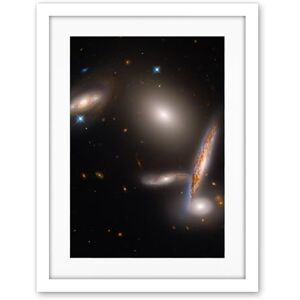 Artery8 Hubble Space Telescope Image Hickson Compact Group 40 A Cosmic Gravitational Dance Between Five Galaxies Isolated Spiral Elliptical Lenticular Group Artwork Framed Wall Art Print 18X24 Inch Artery8 Hubble Space Telescope Image Hickson Compact Group 40 A Cosmic Gravitational Dance Between Five Galaxies Isolated Spiral Elliptical Lenticular Group Artwork Framed Wall Art Print 18X24 Inch