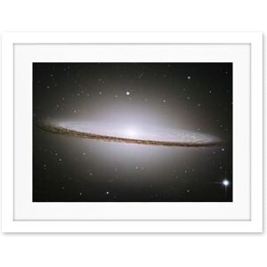Artery8 Hubble Space Telescope Image The Majestic Sombrero Galaxy M104 Messier 104 Bright White Core Globular Clusters Swirling Dust Lanes Earth Artwork Framed Wall Art Print 18X24 Inch Artery8 Hubble Space Telescope Image The Majestic Sombrero Galaxy M104 Messier 104 Bright White Core Globular Clusters Swirling Dust Lanes Earth Artwork Framed Wall Art Print 18X24 Inch