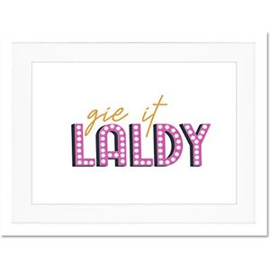 Wee Blue Coo Scottish Phrase Gie It Laldy Apply With Vigour Large Art Print Poster Wall Decor 18x24 inch Supplied Ready To Hang With Included Mount Brackets Wee Blue Coo Scottish Phrase Gie It Laldy Apply With Vigour Large Art Print Poster Wall Decor 18x24 inch Supplied Ready To Hang With Included Mount Brackets