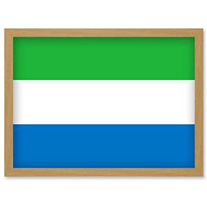 Artery8 - Sierra Leone Flag Poster - A4 - Wall Art Artery8 - Sierra Leone Flag Poster - A4 - Wall Art