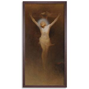 Artery8 Diefenbach Christ On The Cross Painting Framed Wall Art Print Long 25X12 Inch Artery8 Diefenbach Christ On The Cross Painting Framed Wall Art Print Long 25X12 Inch