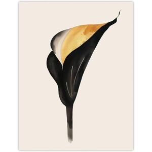 Artery8 Elegant Calla Lily Flower Bloom Black Gold Floral Bedroom Extra Large XL Wall Art Poster Print Artery8 Elegant Calla Lily Flower Bloom Black Gold Floral Bedroom Extra Large XL Wall Art Poster Print