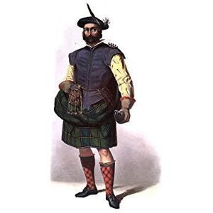 Wee Blue Coo Painting Book Clans Scottish 1845 Donald Mar Colour 12x16 Wall Art Print Wee Blue Coo Painting Book Clans Scottish 1845 Donald Mar Colour 12x16 Wall Art Print