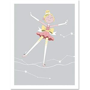 Wee Blue Coo Girls Ballerina Dancer Stars Blonde Large Framed Art Print Wall Poster 18x24 inch Wee Blue Coo Girls Ballerina Dancer Stars Blonde Large Framed Art Print Wall Poster 18x24 inch