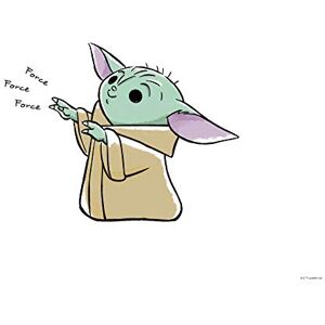 Komar Star Wars Wall Picture Mandalorian The Child - Wall Art Komar Star Wars Wall Picture Mandalorian The Child - Wall Art