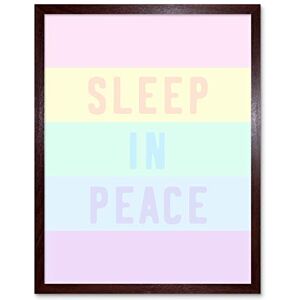 Wee Blue Coo Sleep in Peace Cute Pastel Typography Art Print Framed Poster Wall Decor 12x16 inch Wee Blue Coo Sleep in Peace Cute Pastel Typography Art Print Framed Poster Wall Decor 12x16 inch