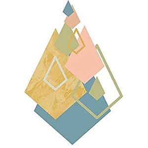 Wee Blue Coo Minimalist Mountain Diamonds Unframed Wall Art Print Poster Home Decor Premium Wee Blue Coo Minimalist Mountain Diamonds Unframed Wall Art Print Poster Home Decor Premium