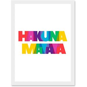 Artery8 - Hakuna Matata Colourful - Wall Art Print Artery8 - Hakuna Matata Colourful - Wall Art Print