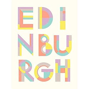 Wee Blue Coo Edinburgh Capital Scotland Colourful Word Typograph Bold Art Print Wee Blue Coo Edinburgh Capital Scotland Colourful Word Typograph Bold Art Print