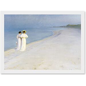 Artery8 PS Kroyer Summer Evening Walking Skagens Beach Painting Artwork Framed Wall Art Print A4 Artery8 PS Kroyer Summer Evening Walking Skagens Beach Painting Artwork Framed Wall Art Print A4