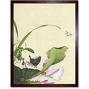 Fine Art Prints Castiglione Lotus Flower Butterfly Painting Unframed Wall Art Print Poster Home Decor Premium Fine Art Prints Castiglione Lotus Flower Butterfly Painting Unframed Wall Art Print Poster Home Decor Premium