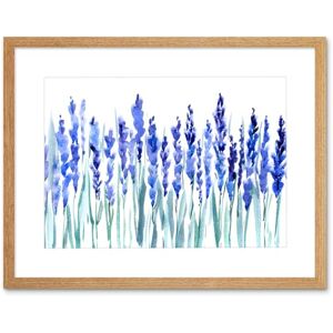 Wee Blue Coo Flowers Lavender Watercolour Art Print Framed Poster Wall Decor 12x16 inch Wee Blue Coo Flowers Lavender Watercolour Art Print Framed Poster Wall Decor 12x16 inch