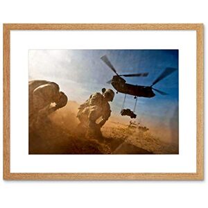 Wee Blue Coo War Helicopter Soldier Desert Jeep Chinook USA Framed Wall Art Print Wee Blue Coo War Helicopter Soldier Desert Jeep Chinook USA Framed Wall Art Print