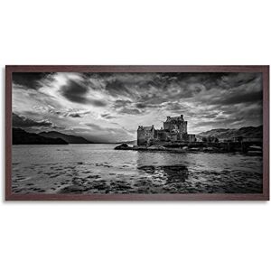 Wee Blue Coo Eilean Donan Castle Scotland Clouds Long Panel Framed Wall Art Print Wee Blue Coo Eilean Donan Castle Scotland Clouds Long Panel Framed Wall Art Print