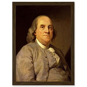 Artery8 Painting Portrait Duplessis Benjamin Franklin Founding Father America USA Artwork Framed Wall Art Print A4 Artery8 Painting Portrait Duplessis Benjamin Franklin Founding Father America USA Artwork Framed Wall Art Print A4
