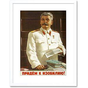 Wee Blue Coo Vintage Ad Political Stalin Soviet USSR Communism Framed Wall Art Print Wee Blue Coo Vintage Ad Political Stalin Soviet USSR Communism Framed Wall Art Print