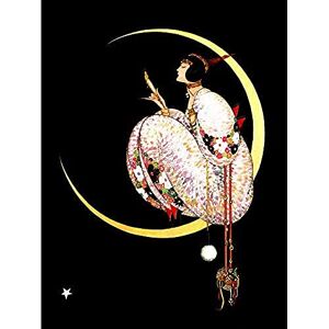 Wee Blue Coo Magazine Cover 1917 Crescent Moon Woman Unframed Art Print Poster Wall Decor 12X16 Inch Wee Blue Coo Magazine Cover 1917 Crescent Moon Woman Unframed Art Print Poster Wall Decor 12X16 Inch
