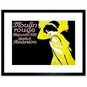 Wee Blue Coo Vintage Advert Theatre Moulin Rouge Paris France Framed Wall Art Print Wee Blue Coo Vintage Advert Theatre Moulin Rouge Paris France Framed Wall Art Print
