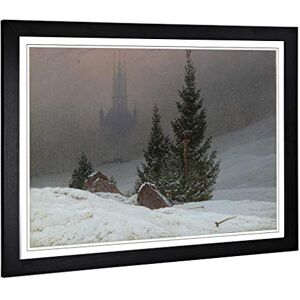 Big Box Art Framed Print of Friedrich Caspar David Winter Landscape Design Wall Art Picture Home Decor for Kitchen, Living Room, Bedroom, Hallway, Black, A2 / 24.5x18 Inch / 62x45cm Big Box Art Framed Print of Friedrich Caspar David Winter Landscape Design Wall Art Picture Home Decor for Kitchen, Living Room, Bedroom, Hallway, Black, A2 / 24.5x18 Inch / 62x45cm