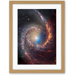 Artery8 NASA Hubble James Webb Telescope View of Spiral Galaxy NGC 1566 Living Room Artwork Framed Wall Art Print 18X24 Inch Artery8 NASA Hubble James Webb Telescope View of Spiral Galaxy NGC 1566 Living Room Artwork Framed Wall Art Print 18X24 Inch