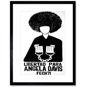 Wee Blue Coo Ad Political Angela Davis Civil Rights Black Panther Chile Framed Wall Art Print Wee Blue Coo Ad Political Angela Davis Civil Rights Black Panther Chile Framed Wall Art Print