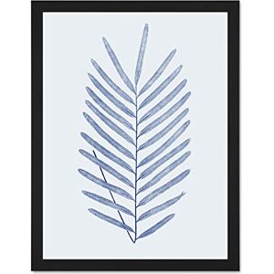 Wee Blue Coo Botanics Cobalt Fern Diversifolium Large Black Framed Art Print Wall Poster 18x24 inch Wee Blue Coo Botanics Cobalt Fern Diversifolium Large Black Framed Art Print Wall Poster 18x24 inch