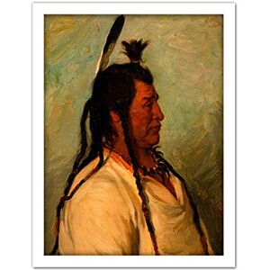 Fine Art Prints Sharp Big Brave Blackfeet Native American Painting Large Framed Art Print Poster Wall Decor 18x24 in Fine Art Prints Sharp Big Brave Blackfeet Native American Painting Large Framed Art Print Poster Wall Decor 18x24 in