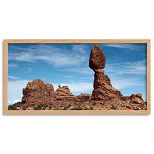 Wee Blue Coo Balanced Rock Utah USA Desert Sky Long Panel Framed Wall Art Print Wee Blue Coo Balanced Rock Utah USA Desert Sky Long Panel Framed Wall Art Print