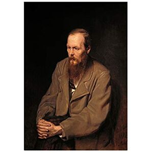 Wee Blue Coo Painting Portrait Perov Author Fyodor Dostoyevsky Wall Art Print Wee Blue Coo Painting Portrait Perov Author Fyodor Dostoyevsky Wall Art Print