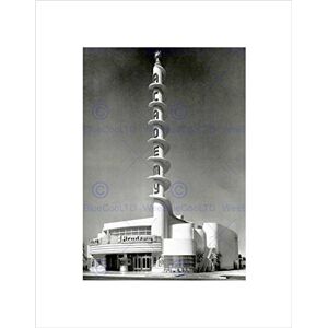 Wee Blue Coo VINTAGE ACADEMY THEATRE INGLEWOOD CALIFORNIA USA BLACK FRAMED ART PRINT B12X3430 Wee Blue Coo VINTAGE ACADEMY THEATRE INGLEWOOD CALIFORNIA USA BLACK FRAMED ART PRINT B12X3430