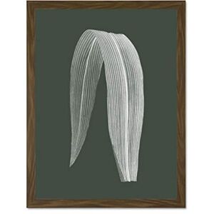 Wee Blue Coo Botanics Hunter Folded Leaf Large Brown Framed Art Print Wall Poster 18x24 inch Wee Blue Coo Botanics Hunter Folded Leaf Large Brown Framed Art Print Wall Poster 18x24 inch