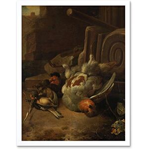 Artery8 D'Hondecoeter Dead Birds Painting Art Print Framed Poster Wall Decor 12x16 inch Artery8 D'Hondecoeter Dead Birds Painting Art Print Framed Poster Wall Decor 12x16 inch