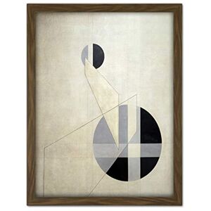 Wee Blue Coo Moholy Nagy Composition A XX Abstract Artwork Framed Wall Art Print 18X24 Inch Wee Blue Coo Moholy Nagy Composition A XX Abstract Artwork Framed Wall Art Print 18X24 Inch