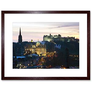 Wee Blue Coo Photo Cityscape Landmark Edinburgh Castle Sunset Framed Wall Art Print Wee Blue Coo Photo Cityscape Landmark Edinburgh Castle Sunset Framed Wall Art Print