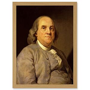 Artery8 Painting Portrait Duplessis Benjamin Franklin Founding Father America USA Artwork Framed Wall Art Print A4 Artery8 Painting Portrait Duplessis Benjamin Franklin Founding Father America USA Artwork Framed Wall Art Print A4