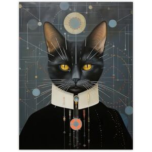 Wee Blue Coo Interplanetary Cat King Oil Painting Conceptual Art Cosmic Empire Ruler Futuristic Feline Portrait Extra Large XL Wall Art Poster Print Wee Blue Coo Interplanetary Cat King Oil Painting Conceptual Art Cosmic Empire Ruler Futuristic Feline Portrait Extra Large XL Wall Art Poster Print